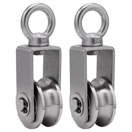 Rulle med 2 kuglelejer, kabelrulle, 34 mm 304 rustfrit stål P