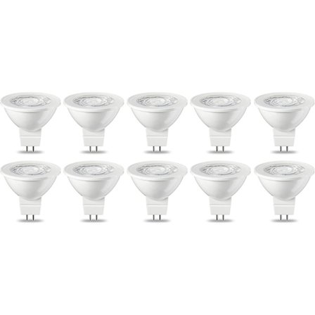 10 stk. Basics Gu5.3 Mr16 5w (35w tilsvarende) LED-spotlight, varmhvit, ikke-dimbar [energiklasse G]
