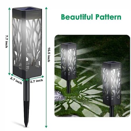 4/8/12-pack Solcellsbelysning för Utomhus Stora Trädgårdslampor Vattentät LED Landskapsbelysning för Stigen Gräsmattan Terrassen Trädgården Gångväg - 