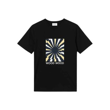 Wood Wood, T-shirt 12135713-2491 Czarny, Mężczyzna, Rozmiar: S