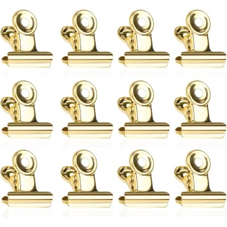 Små Bulldog Clips, 50 stk. Binder Clips, 22mm Metal Bulldog,