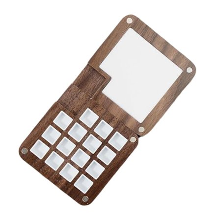 Akvarellboks Palette Reise Studenter Malingspalett Kunstner Gouache Valnøtt Materiale