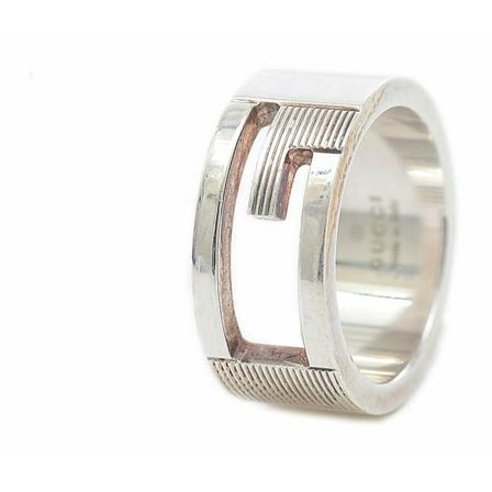 Gucci Vintage, Rings Grijs, Dames, Maat:ONE Size