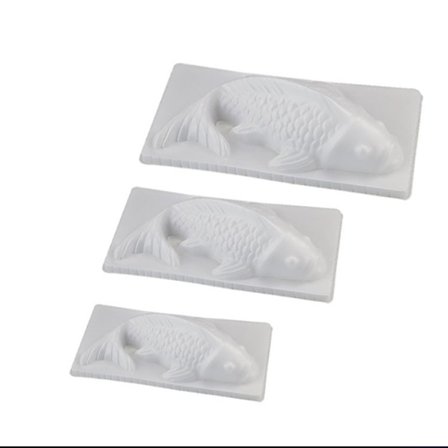 3 stk. Premium Jellyform Kage Bageforme Fisk Form Design Ris Kageforme