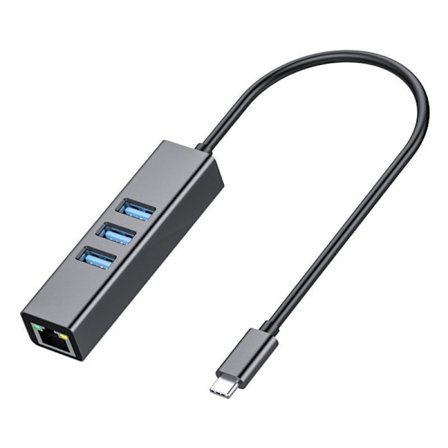 4-ports USB 3.0 hub, lang kabel, 48 tommer, med micro USB lading