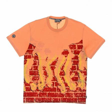 Octopus t-shirt bricks Orange, Herre