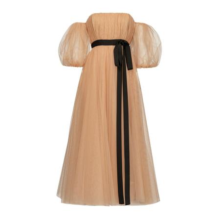 Pinko - Festklänningar - Beige - Dam - Storlek: Xs, Dam, Storlek: XS
