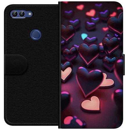 Yhteensopiva Lompakkokotelo Huawei Huawei P smart KeskiyönSydämet
