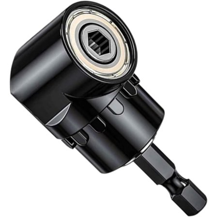 Skruvmejseladapterhållare 105°, Rätvinklig Borr, Vinkelskruvmejsel, Multifunktionell Vinkelbitshållare med 1/4" Magnetisk Bitshållare, Bitadapter för