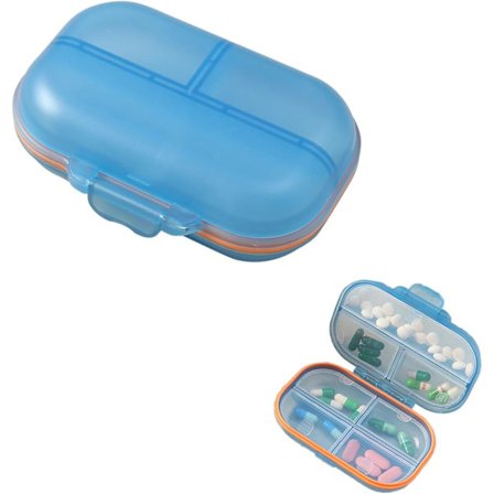 Daglig pillerask Medicinlåda Bärbar Fuktsäker Kompatibel Daglig Pillerförvaring och Resor