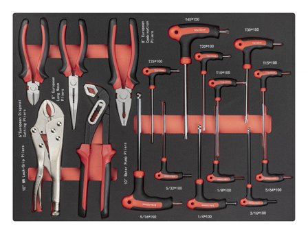 PELA 511082 Työkalusarja 17-osainen, Autotallin sisustus & säilytys