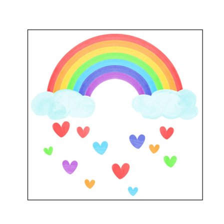 Lysende Regnbue Veggklistremerke Dekorative Klistremerker Skole Kontor Vindu