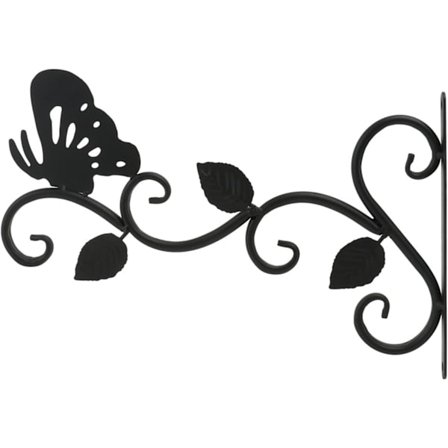 Hengende kurvbrakett Utendørs veggbraketter, blomsterpotter, hyller, jernprodukter, potteplanter, innendørs hengere (Farge: 30x20cm)