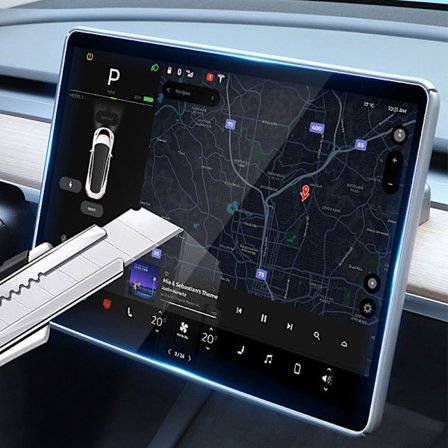 Tesla Model 3 Mittkonsol Skärmskydd (Ny Version)