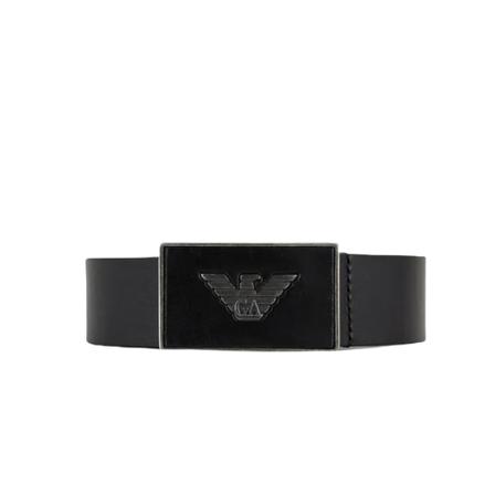Emporio Armani, Shirts Zwart, Heren, Maat:105 CM