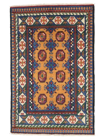 Medailonový Malý Afghán Fine Koberec 79X120 Vlna