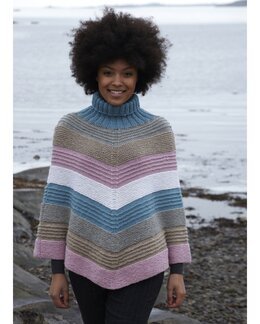 Strikkeoppskrift Poncho - Svarta Fåret