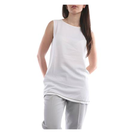 Fabiana Filippi, Tp 93918-V424 Sleeveless Wit, Dames, Maat:M