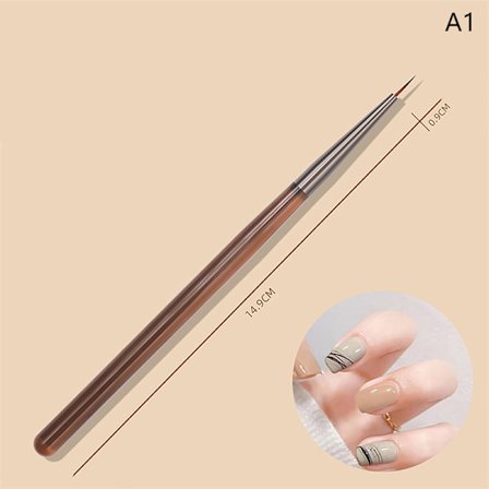 Nail Art Brush Tegneverktøy Blonde-Brush Manikyr Gel Polish UV