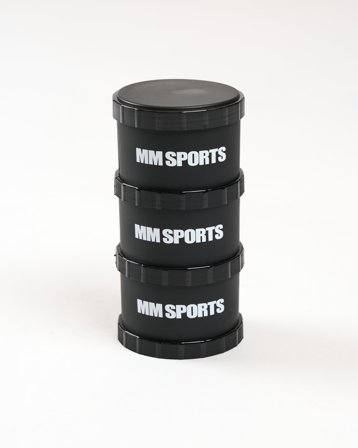 Förvaringsburk - Black - Body Science PowerTower - Burk till kosttillskott, Träningstillbehör, Träningstillbehör, Övrigt