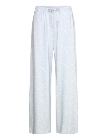 Gina Tricot Drawstring Wide Trousers - Blue - XL