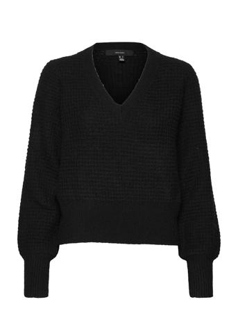 Vmallison Ls V-Neck Blouse Ga Bf Black Vero Moda