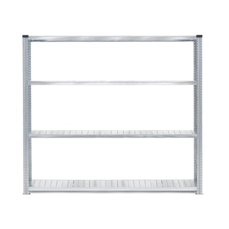 Galvanised shelving TRANSFORM, basic unit, 4 shelves, 1972x1800x800 mm