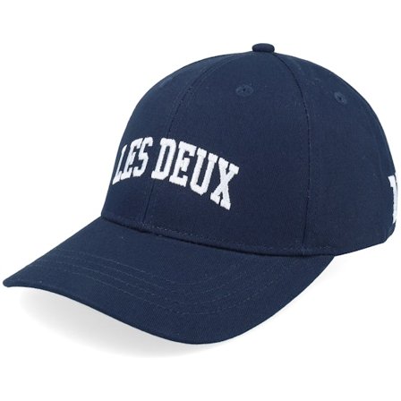 Les Deux - Blau adjustable Cap - 11 Baseball Cap Dark Navy/White Adjustable @ Hatstore