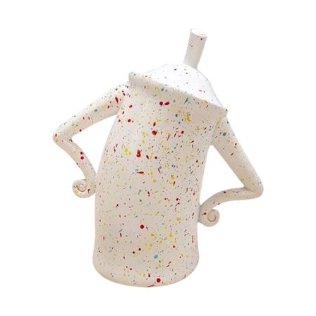 Kahvipavun säilytysastia söpö ruoka-astiapöydän koristepurkki ilmatiivillä kannella keittiöön valkoinen S