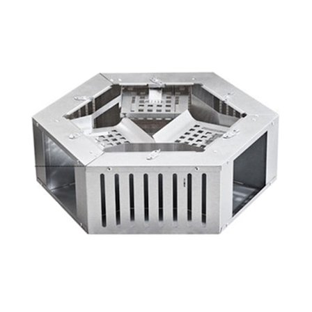 Musefælde helautomatisk stærk metal stort håndtag dobbeltdør Højsikkerhedsmusefælde sekskantet fælde med 3 døre (12,6x14,6x4,3in)