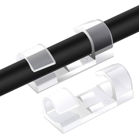 60 stk kabelklemmer, oppbevaringsklemmer med sterkt selvklebende P,ZQKLA