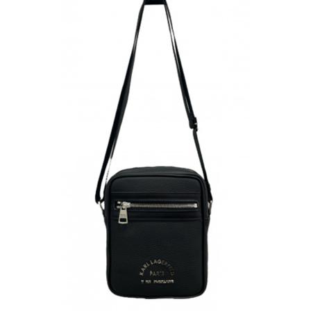 Karl Lagerfeld, Cross Body Bags Zwart, Heren, Maat:ONE Size
