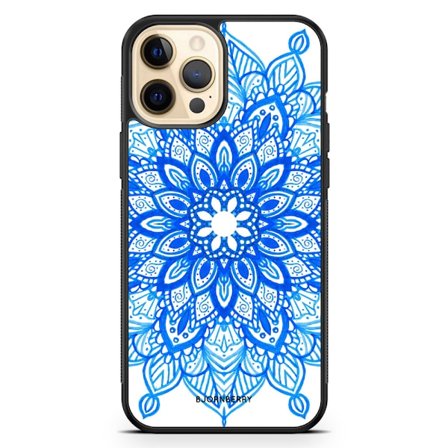 Bjornberry Hårdskal iPhone 12 Pro Max - Blå Mandala