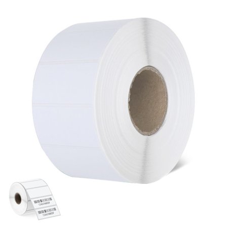 50mm x 25mm termiske etiketter, flerbruksmapper og etiketter, vanntette og fettbestandige, selvklebende og perforerte [1 rull, 2000 etiketter]