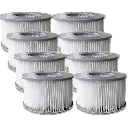 8-pak udskiftningsfilterpatroner til Mspa oppustelig pool, Ruikalucky jacuzzi