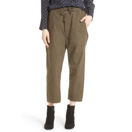 Vince, Utility Drawstring Jeans Groen, Dames, Maat:W29