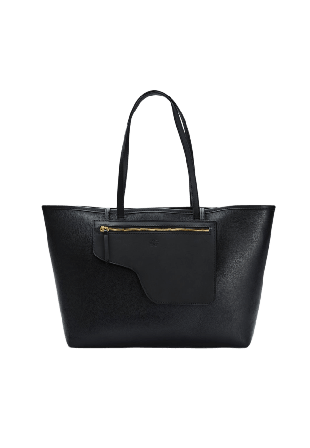 ATP Atelier Eraclea Black Grained Calf/Vacchetta Handväskor Dam Svart ONESIZE