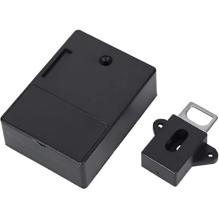 Smart Elektronisk RFID Skabslås, 125kHz ID-kort Oplukning Hjemmesikkerhedssystemer, Skab (Sort)