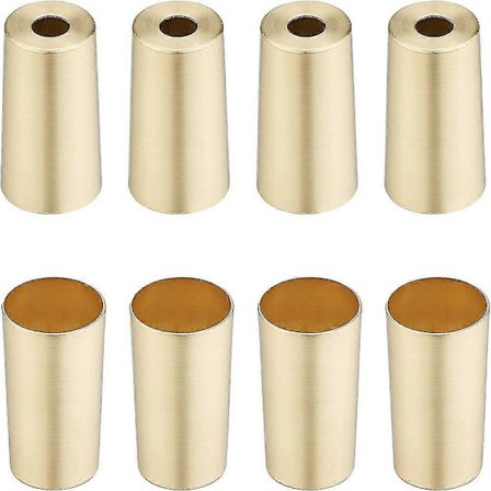 8 kpl Metalliset pöydänjalkojen suojukset Rauta Huonekalujen jalkojen suojukset Kultaiset pylväsmäiset huonekalujen jalat Tuolinjalkojen suojukset 