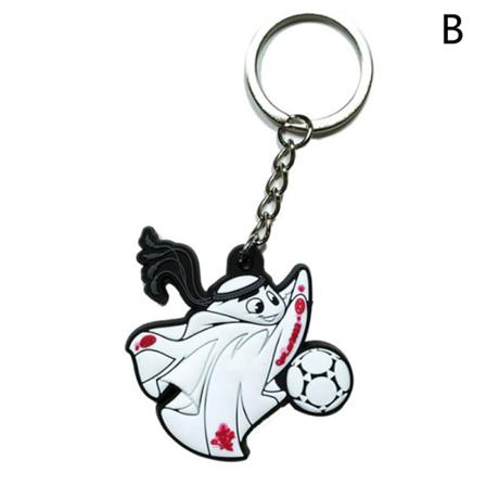 2022 World Cup Mascot La'eeb Nyckelring För Fotbollsfans Present Ca