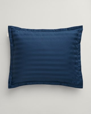 GANT - Stripete putetrekk i sateng 50x70cm og 70x100cm marine