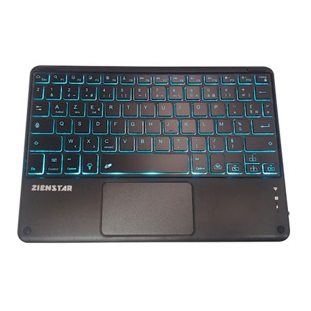 HXSJ L300 French Touch Mouse Tangentbord Uppladdningsbart Colorful Light Bluetooth 3.0 trådlöst tangentbord