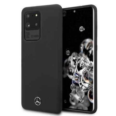 Mercedes Case Samsung Galaxy S20 Ultra G988 Skal Silikon Linje Svart