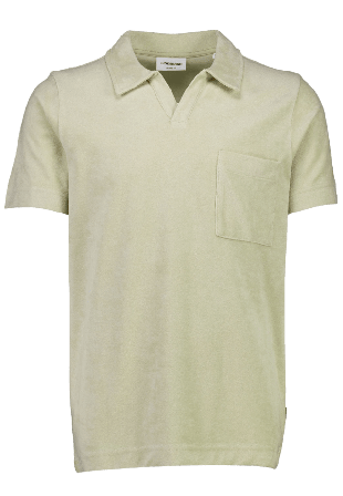 Lindbergh Towel v-neck polo S/S T-shirts Herr Grå S