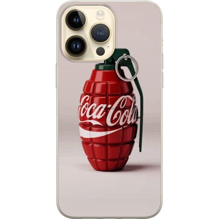 Yhteensopiva Puhelinkuori Apple Apple iPhone 15 Pro Max Taiteellinen kuva Coca Cola -granaatista punaisena ja vihreänä, pop-art-inspiroitu motiivi l