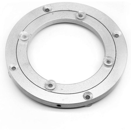 Kestävä alumiiniseoksesta valmistettu Lazy Susan -pyörivä tarjotin laakerilla, pyöreä ruokailuhuoneen kääntölevy, tasainen kääntöpöytä, yhteensopiva 