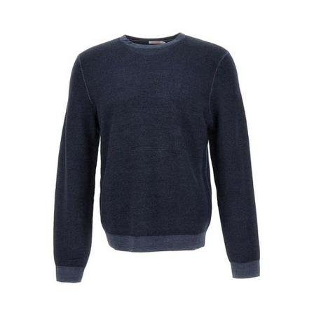 Sun68, Round-neck Knitwear Blauw, Heren, Maat:L