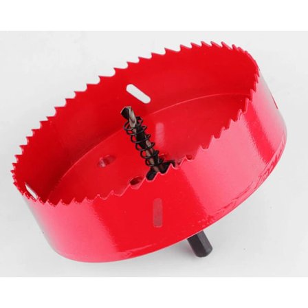 /EA/Universal hullsag 100mm, HSS Bi-Metall hullfreser, profesjonelt tilbehør for aluminium, tre, støpejern, messing, gips