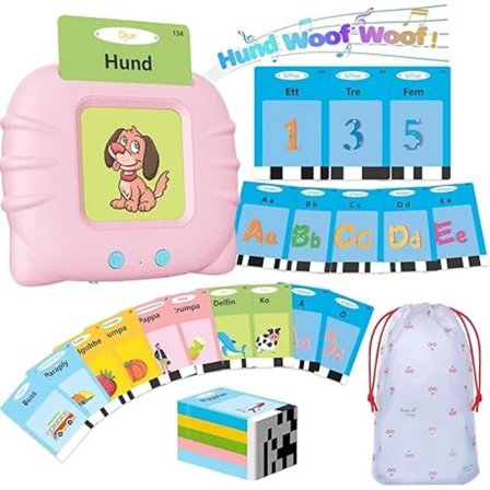 Swedish Alphabet and Numbers Flashcards - 224 Educational Learning Cards for Toddlers and Kids