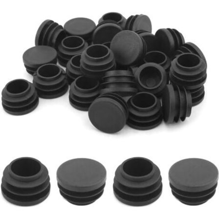 64 stk. 16 mm Stoleben Hætter Stolebenspropper Runde Plastik Endestykker Stolebenshætter Stolebensbeskyttere